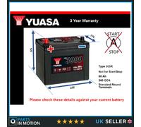 Yuasa YBX3014 12V 60Ah 450CCA Sealed Maintenance Free High Performance Car Battery