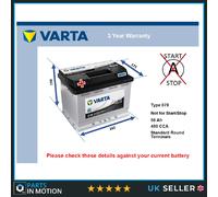 Battery fits GAZ VALDAJ GAZELLE VOLGA 1972 on Varta 078 480A 56Ah 3Yr Warranty