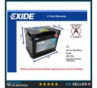 Battery fits LANCIA PHEDRA LYBRA DEDRA THEMA DELTA Exide 027 640A 64Ah