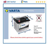 Battery fits LANCIA TREVI DELTA FULVIA A112 BETA Varta 077 400A 45Ah
