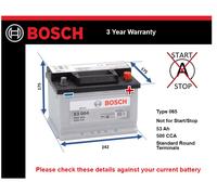 Battery fits RENAULT MEGANE 1.4 1.6 2.0 1.5D Bosch 065 500A 53Ah Quality
