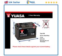 Yuasa YBX1096 12V 70Ah 640CCA Sealed Maintenance Free High Performance Car Battery