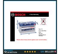 Battery fits LDV V80 MAXUS 2.5D 2005 on Bosch 110 740A 80Ah 4Yr Warranty Quality