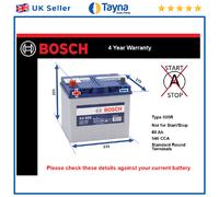 Genuine Bosch Car Battery 0092S40250 S4025 Type 005R 60Ah 540CCA Top Quality New