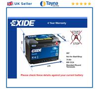 Battery fits LEXUS LC500h LS500H RCF ES350 ES250 2.5 3.5 5.0 2017 on Exide 067