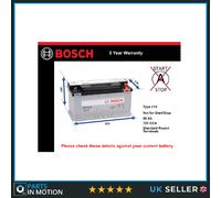 Battery fits LEXUS LS500H 3.5 2017 on Bosch 019 720A 90Ah 3Yr Warranty Quality