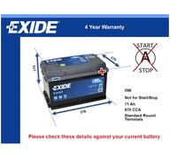Battery fits LOTUS ELAN EVORA ESPRIT EUROPA S ECLAT ELISE EXIGE 096 New