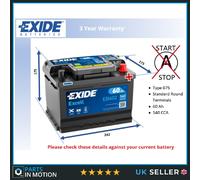 Battery fits MAZDA 2 3 XEDOS 93 to 15 Exide 075 540A 60Ah 4Yr Warranty Quality