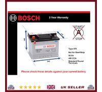 Battery fits LANCIA BETA FLAVIA GAMMA DELTA Bosch 078 480A 56Ah Quality