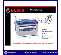 Genuine Bosch Car Battery 0092S40280 S4028 Type 249 / 335 95Ah 830CCA Quality