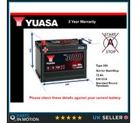 Yuasa YBX3069 SMF Battery JP/KR/KP JIS