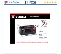 Battery fits MG MAESTRO 2.0 84 to 90 Yuasa 017 800A 90Ah 3Yr Warranty 09175245EK