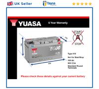 Battery fits MG MAESTRO 2.0 84 to 90 Yuasa 019 900A 100Ah 5Yr Warranty Quality