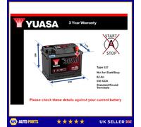 Battery fits MG MG TF MG HS MG GS MG ZT MG6 MGR METRO MG ZT-T Yuasa 027