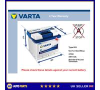 Varta B18 Heavy Duty 063 Car Battery 12V 44Ah - fits many Renault Seat Skoda