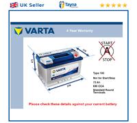 Battery fits MG MG ZR MG ZT MGA MG ZS MAGNETTE MGY MG X-POWER MGB 100