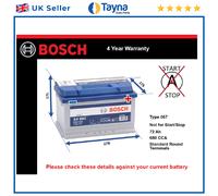 Bosch S4 vehicle battery 72 Ah 12 V 680 A Car