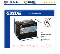 EXIDE EA755 Battery