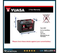 Battery fits MITSUBISHI ASX L200 1.8D 2.5D 2010 on Yuasa 249H 720A 95Ah Quality