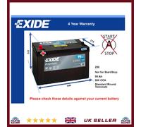 Battery fits MITSUBISHI PAJERO/SHOGUN Exide 250 800A 95Ah 4Yr Warranty