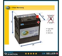 Battery fits MORGAN PLUS 8 PLUS 4 2.0 3.5 3.9 68 to 20 Hella 054 330A 40Ah New