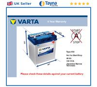 Battery fits MORGAN PLUS 8 PLUS 4 2.0 3.5 3.9 68 to 20 Varta 054 330A 40Ah New