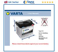 Battery fits MORGAN ROADSTER 1.6 2.0 3.0 2004 on Varta 012 400A 45Ah Quality New