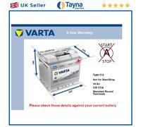 Battery fits MORGAN ROADSTER 1.6 2.0 3.0 2004 on Varta 012 530A 54Ah Quality New