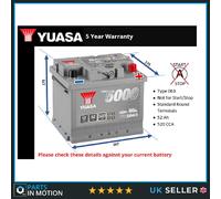 Battery fits MORGAN ROADSTER 4/4 PLUS 4 1.6 2.0 3.0 3.7 2004 on Yuasa 063 520A