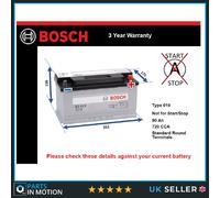 Battery fits NISSAN NAVARA NV400 PATHFINDER INTERSTAR Bosch 019 720A New