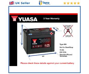 Battery fits NISSAN QASHQAI 300ZX 370Z PRIMASTAR SKYLINE MURANO 068 New