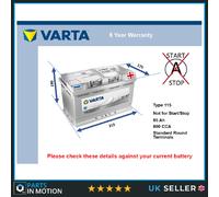 Battery fits NISSAN QASHQAI NT400 PRIMASTAR Varta 115 800A 85Ah Quality