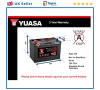 Battery fits OPEL ANTARA 2.4 2.0D 2.2D 06 to 15 Yuasa 250 720A 95Ah KE24089955
