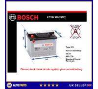 Battery fits OPEL ASTRA ANTARA 1.6 2.4 3.0 3.2 06 to 15 Bosch 078 480A 56Ah New