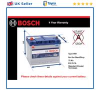 Battery fits PANTHER KALLISTA SOLO LIMA 1.6 2.0 2.3 2.8 2.9 76 to 92 Bosch 069