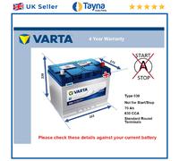 Battery fits PANTHER KALLISTA SOLO LIMA 1.6 2.0 2.3 2.8 2.9 76 to 92 Varta 068