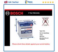 Battery fits SEAT MII AROSA TOLEDO IBIZA PANDA Bosch 002L 420A 44Ah New