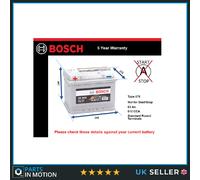 Battery fits PONTIAC SUNBIRD FIREBIRD TRANS SPORT 2.3 3.1 3.4 3.8 5.7 Bosch 078