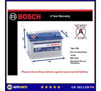 Battery fits PONTIAC TRANS SPORT 2.3 3.8 89 to 97 Bosch 096R 680A 74Ah Quality