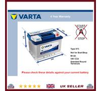 Battery fits PORSCHE 924 911 944 2.0 2.2 2.5 2.7 69 to 91 Varta 075 540A 60Ah
