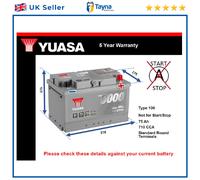 Yuasa Battery YBX5100 for Combo Box Body/MPV 12-