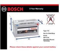 Bosch S5 010 vehicle battery Sealed Lead Acid (VRLA) 85 Ah 12 V 800 A Car