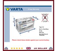 Battery fits RANGE ROVER SPORT EVOQUE 2.2D 3.6D 06 to 19 Varta 110 800A 85Ah New