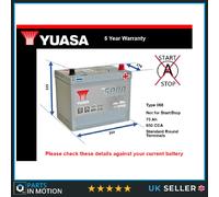 Battery fits RENAULT KOLEOS 2.5 2.0D 2008 on Yuasa 068 650A 75Ah 5Yr Warranty
