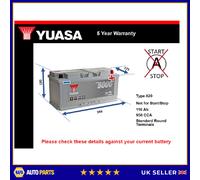 Battery fits RENAULT MASCOTT TRAFIC 1.6D 3.0D 2004 on Yuasa 020 950A 110Ah New