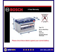 Car Battery S4011 Bosch 000915105AG 000915105DH 5GM915105H 5GM915105Q 5K0915105H