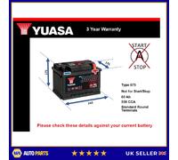 Battery fits ROLLS ROYCE SILVER SERAPH PARK WARD 5.4 98 to 02 Yuasa 075 550A New