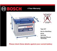 Bosch S4 vehicle battery 60 Ah 12 V 540 A Car