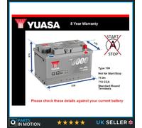 Yuasa Battery YBX5100 for Combo Box Body/MPV 12-