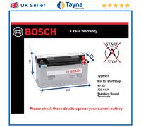 Genuine Bosch Car Battery 0092S30130 S3013 Type 019 017 90Ah 720CCA Quality New